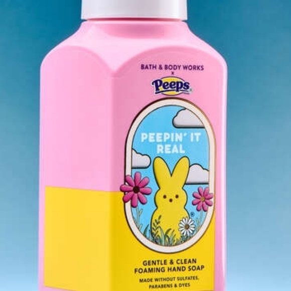 PEEPS Easter Basket w Peepin' It Real Pink Bunny Soap Bath & Body Works Collab - Picture 7 of 8